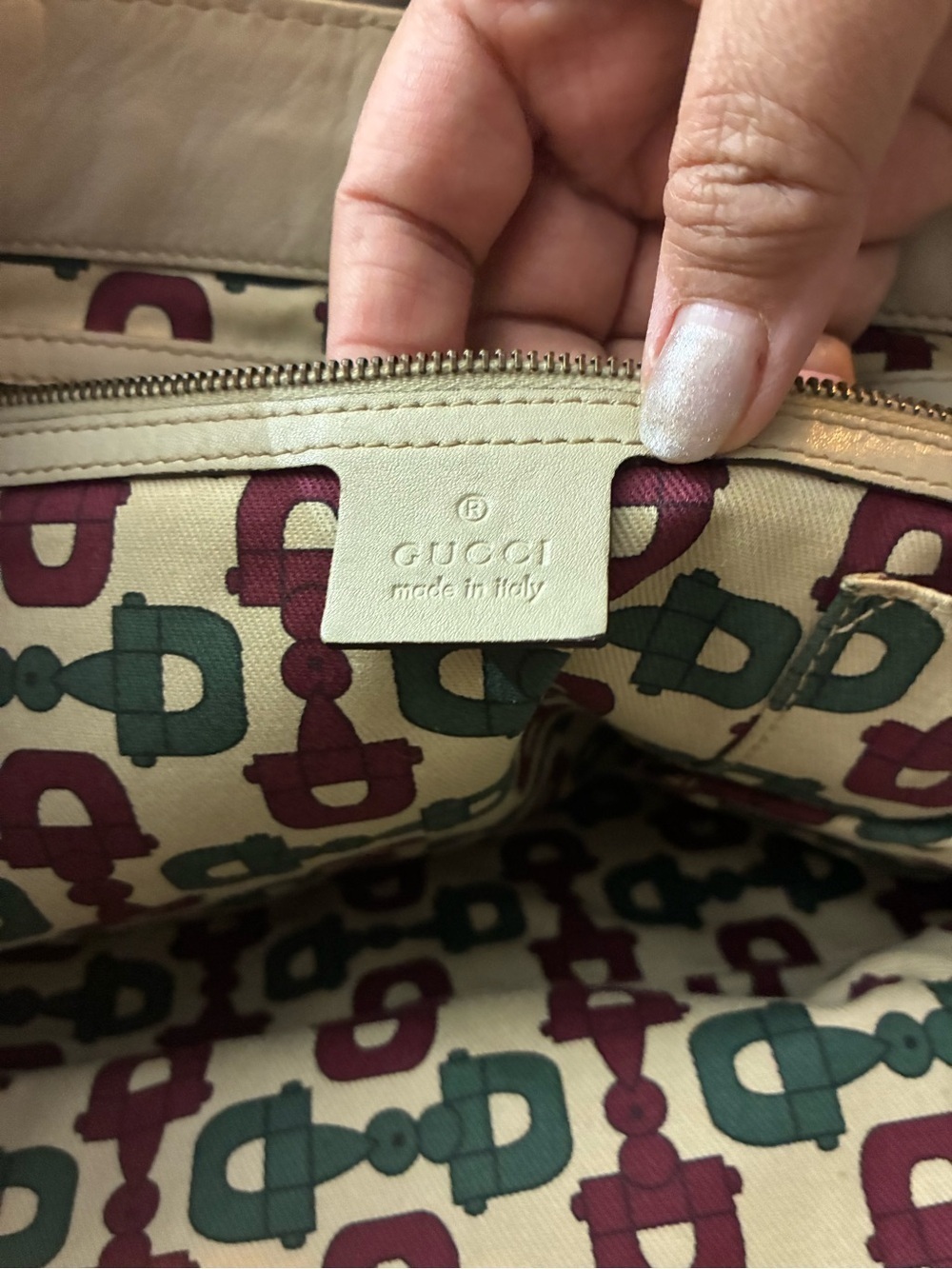 Authentic Gucci Monogram Embossed Tote - Picture 9 of 12